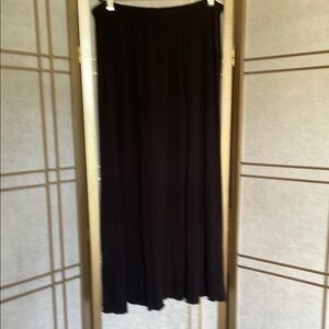 J. Jill Wearever Collection Vintage Black Bias-Cut Maxi Skirt